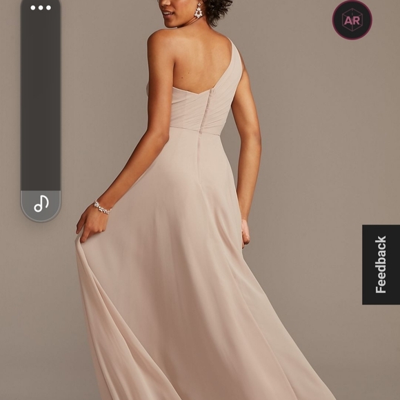 Davids Bridal Sangria Bridesmaids Dress - Picture 2 of 12